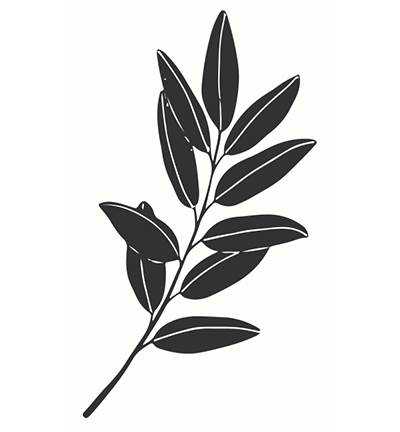 STEMPEL DREWNIANY - GAŁĄZKA OLIWNA - MB0060