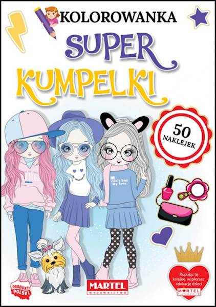 KOLOROWANKA Z NAKLEJKAMI - SUPER KUMPELKI