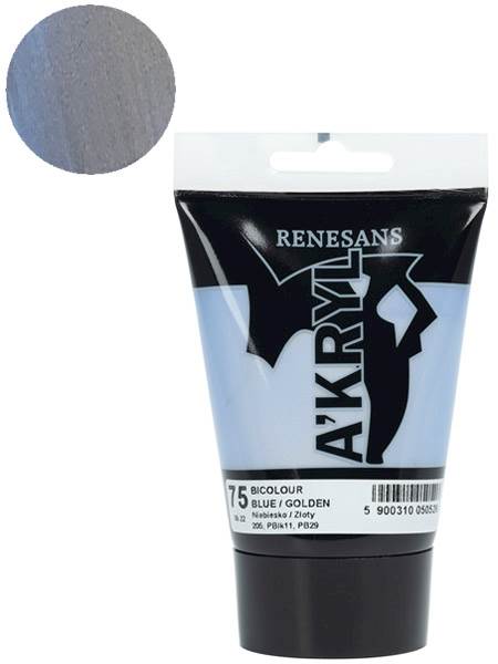 AKRYL BICOLOR - NIEBIESKI/ZŁOTY - 75/100 ML