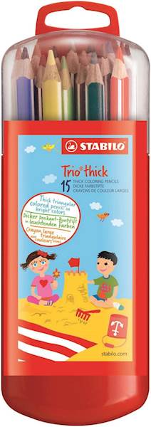 KREDKI TRIO GRUBE 15 KOL. STABILO