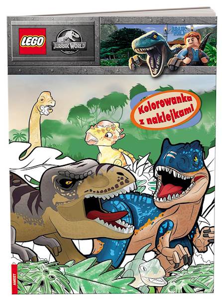 LEGO JURASSIC WORLD.KOLOROWANKA Z NAKLEJKAMI