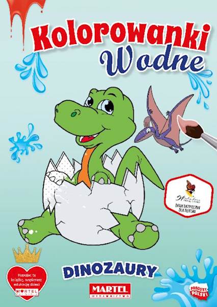 KOLOROWANKA WODNA DINOZAURY