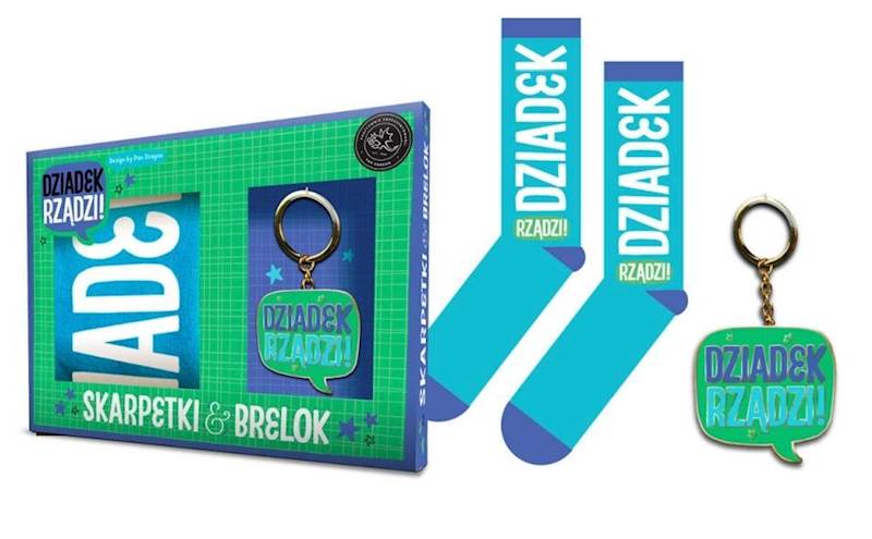 DZIADEK RZĄDZI SET SKARPETKI+BRELOK