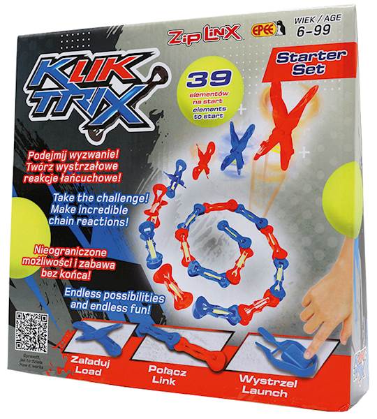 KLIKTRIX 04247 ZESTAW STARTOWY 16 KLIK. + 3 PIŁKI