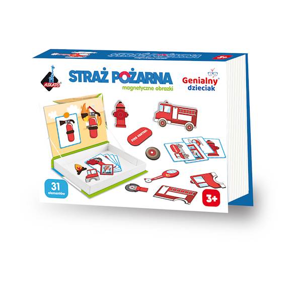 UKŁADANKA MAGNETYCZNA - STRAŻ POŻARNA