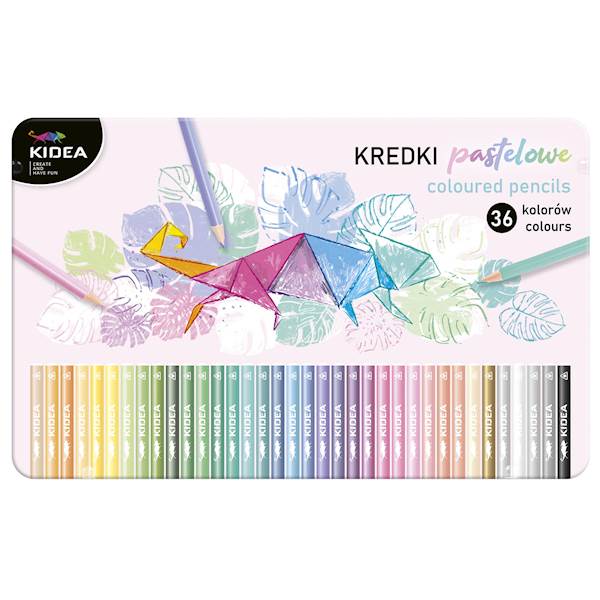 KREDKI KIDEA PASTEL 36 KOL. W METAL. PUDEŁKU
