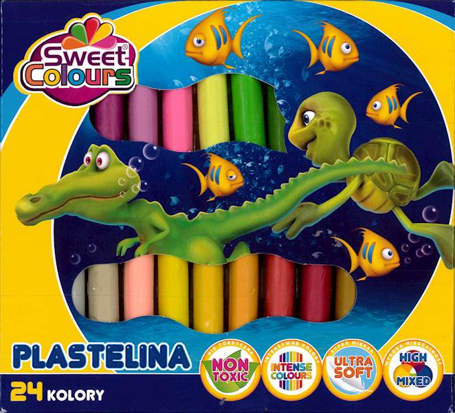 Plastelina 24-kol., Koma Plast
