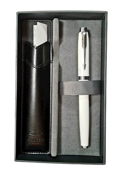 KOMPLET PARKER IM WHITE FP+ETUI 