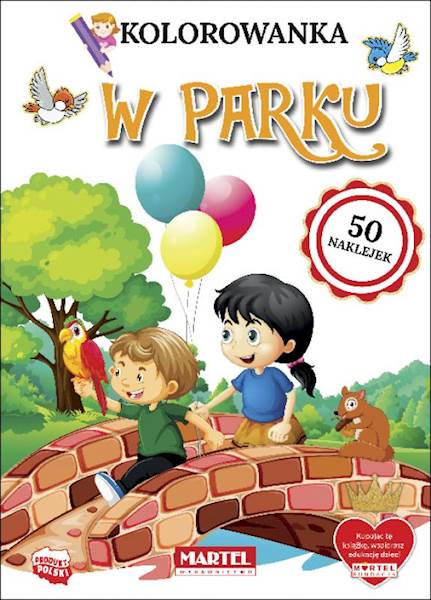KOLOROWANKA Z NAKLEJKAMI - W PARKU