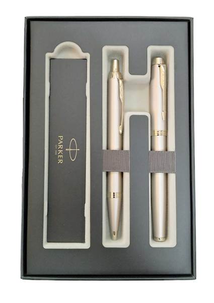 PARKER IM MONOCHROME CHAMPAGNE FP+BP