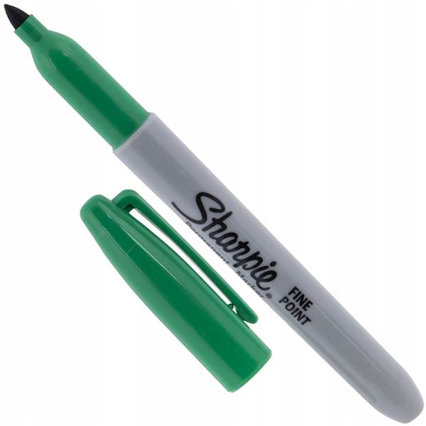 MARKER FINE ZIELONY PERMANENT, SHARPIE