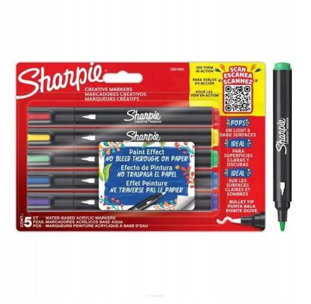 MARKERY AKRYLOWE 5szt. SHARPIE