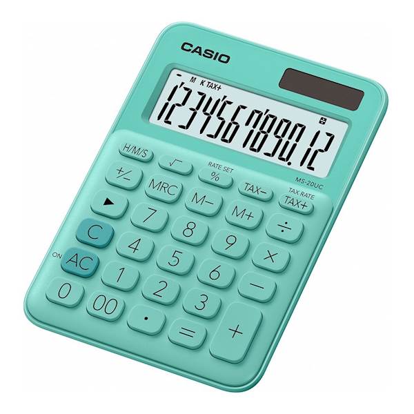 KALKULATOR CASIO MS-20UC-GN MIĘTOWY 