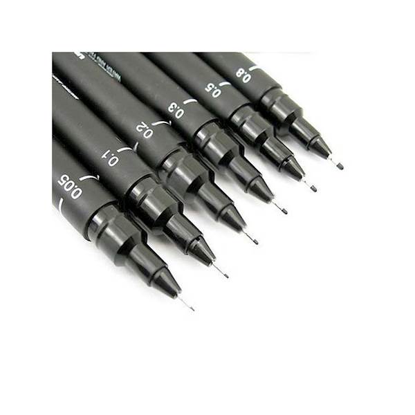 PIN 01-200 CZARNY CIENKOPIS UNI