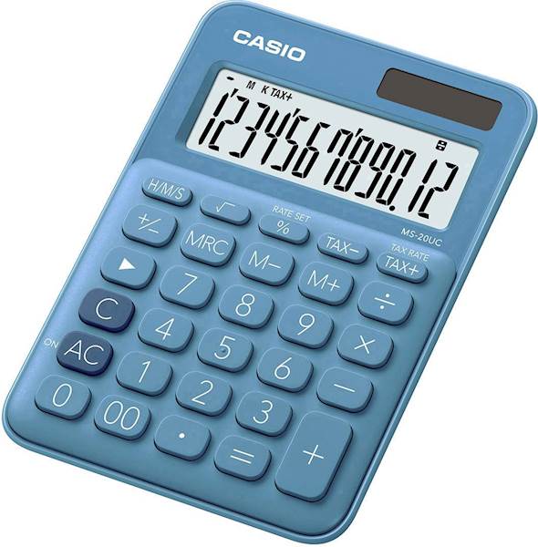 KALKULATOR CASIO MS-20UC-BU NIEBIESKI