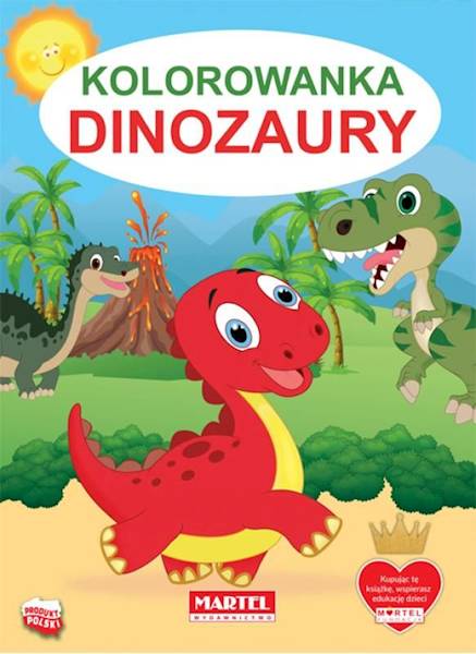 KOLOROWANKA DINOZAURY, MARTEL