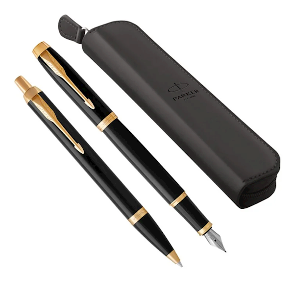 KOMPLET PARKER  IM CZARNY GT FP+BP