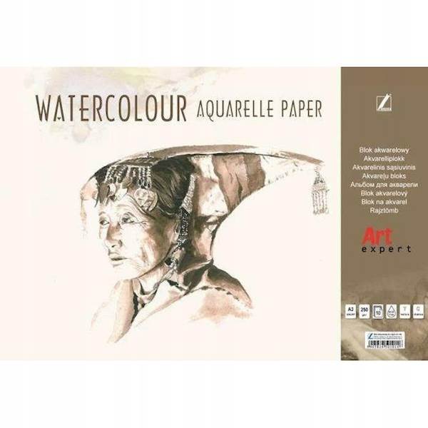 BLOK AKWARELOWY A3-10 250G, KRESKA