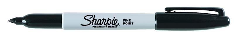 MARKER FINE CZARNY PERMANENT, SHARPIE