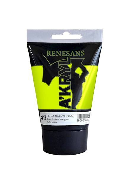 AKRYL - ŻÓŁĆ FLUO - 49/100 ML