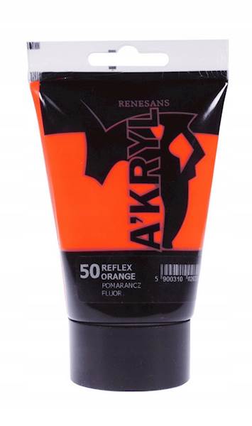 AKRYL - POMARAŃCZOWY FLUO - 50/100 ML