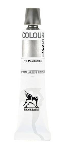 AKRYL COLOURS - BIEL PERŁOWA - 31/20 ML