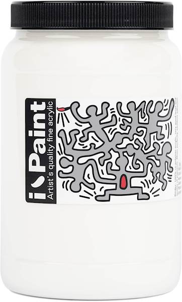 FARBA AKRYLOWA I-PAINT - BIEL TYTANOWA - 500 ML