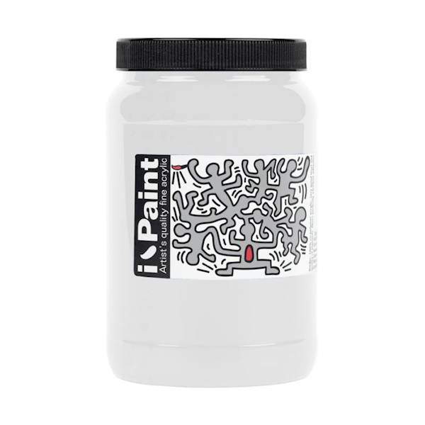 FARBA AKRYLOWA I-PAINT - BIEL TYTANOWA - 500 ML