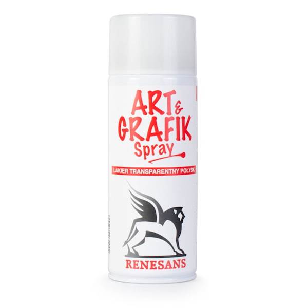 LAKIER TRANSPARENTNY POŁYSK DO AKRYLI SPRAY 400 ML