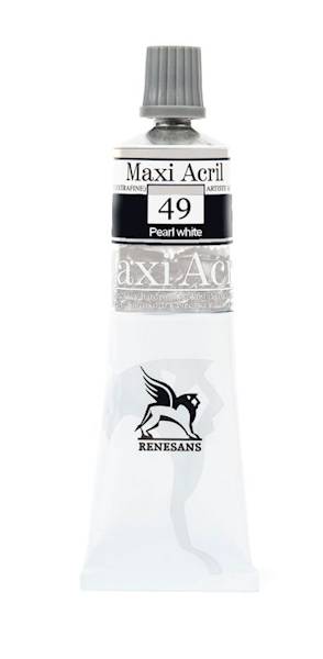 MAXI AKRYL - BIEL PERŁOWA - 49/60 ML