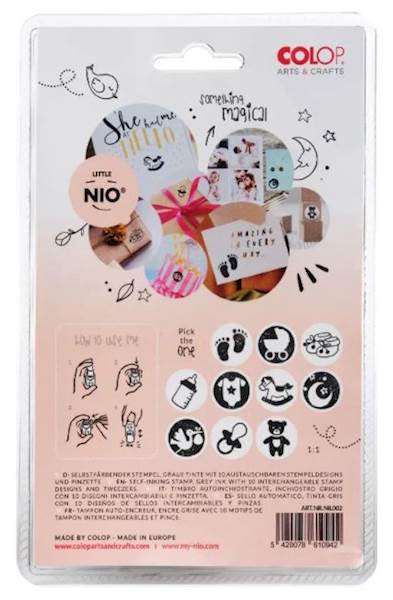 PIECZĄTKA WITAJ NA ŚWIECIE LITTLE NIO COLOP