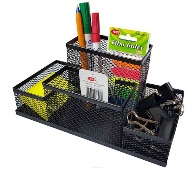 PRZYBORNIK NA BIURKO NET 4A Z3318 CZARNY