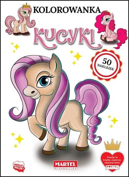 KOLOROWANKA Z NAKLEJKAMI - KUCYKI
