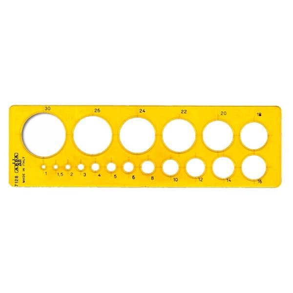 SZABLON KREŚLARSKI KOŁA 1-30 MM ARDA, LENIAR
