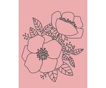 STEMPEL DREWNIANY - KWIATY - MB0020