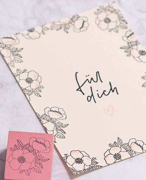 STEMPEL DREWNIANY - KWIATY - MB0020