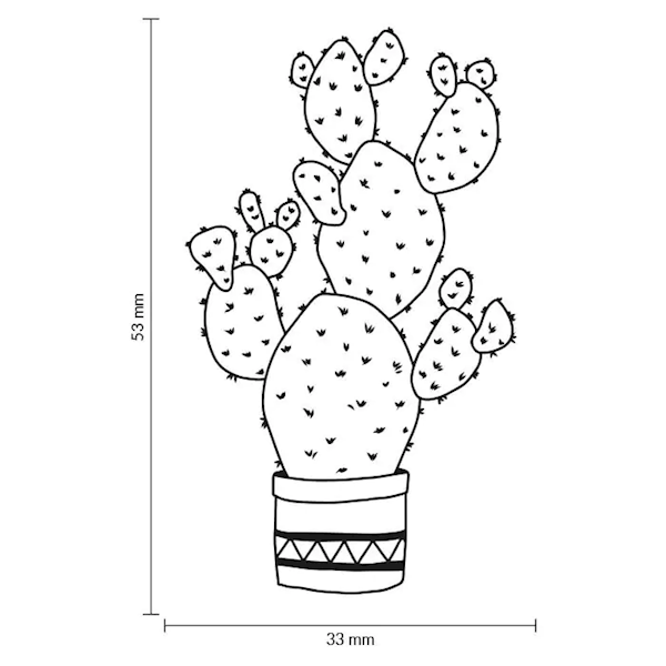 STEMPEL DREWNIANY - KAKTUS - MB0012