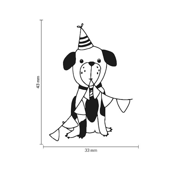 STEMPEL DREWNIANY - PIES - MB0049