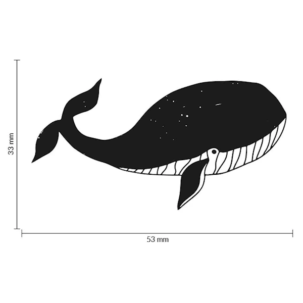 STEMPEL DREWNIANY - WIELORYB - MB0059