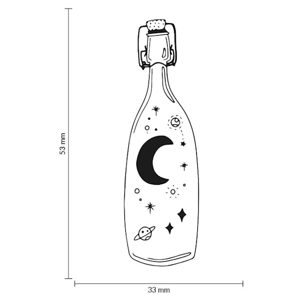 STEMPEL DREWNIANY - BUTELKA - MB0057