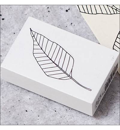 STEMPEL DREWNIANY - STYLIZOWANY LIŚĆ - MB0010