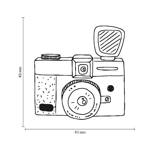 STEMPEL DREWNIANY - APARAT FOTO - MB0054