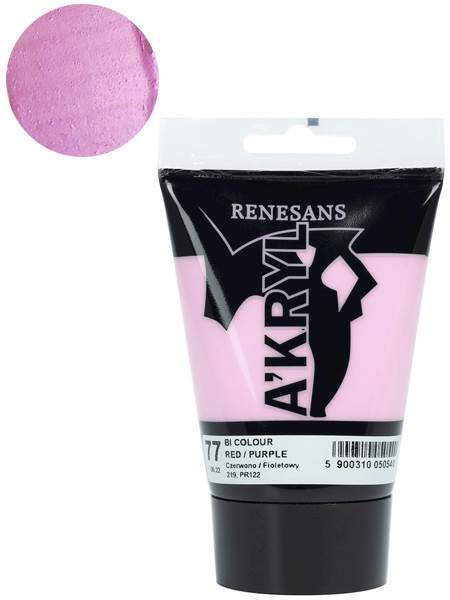 AKRYL BICOLOR - CZERWONY/FIOLETOWY - 77/100 ML