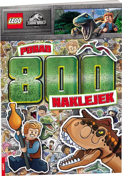 KSIĄŻKA LEGO JURASSIC WORLD.PONAD 800 NAKLEJEK