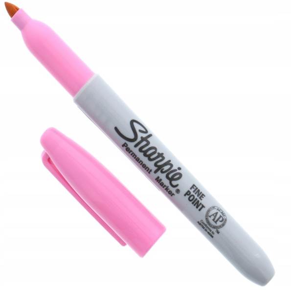MARKER FINE RÓŻOWY PERMANENT, SHARPIE