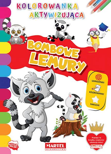 KOLOROWANKA AKTYWIZUJĄCA.BOMBOWE LEMURY