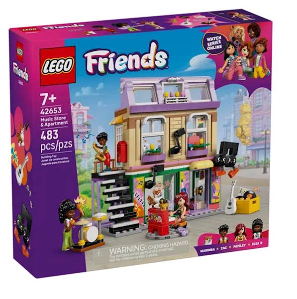 LEGO 42653 FRIENDS SKLEP MUZYCZNY I MIESZKANIE