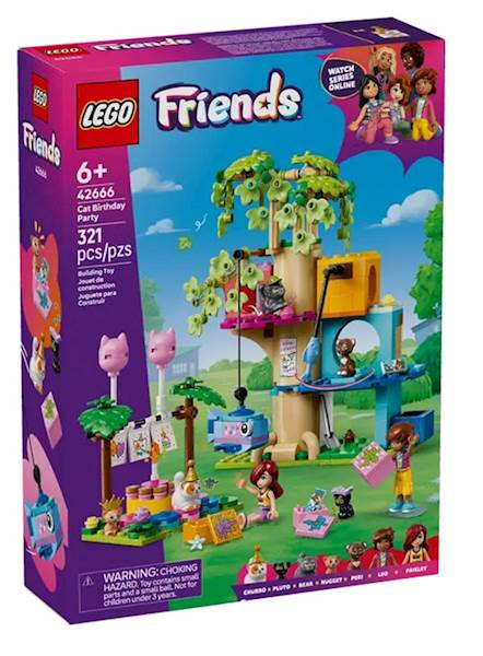 LEGO 42666 FRIENDS KOCIE PRZYJĘCIE URODZINOWE 