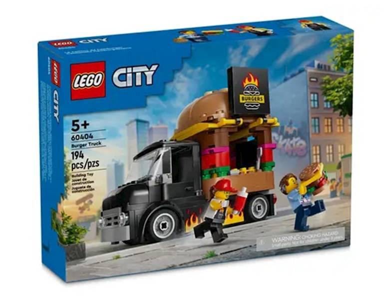 LEGO 60404 CITY CIĘŻARÓWKA Z BURGERAMI 
