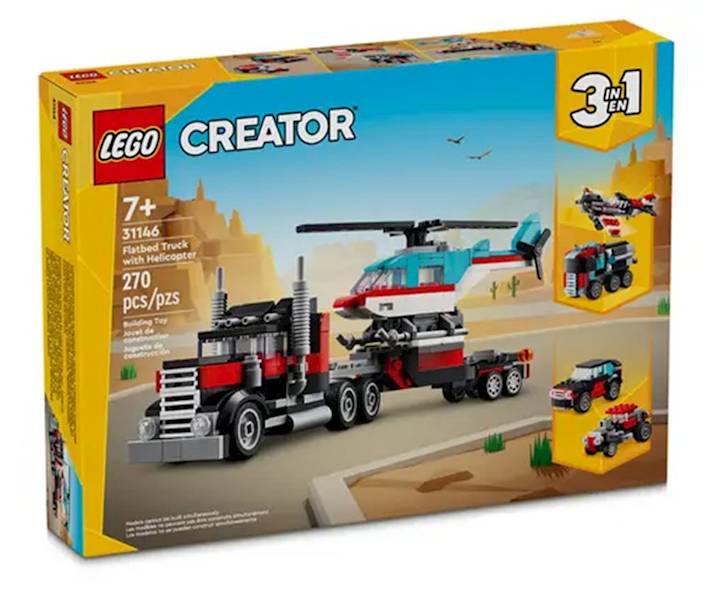 LEGO 31146 CREATOR 3W1 CIĘŻARÓWKA Z PLATFORMĄ